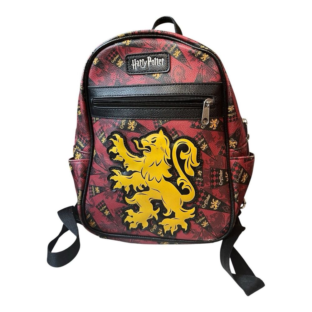 Loungefly Harry Potter Gryffindor Red Black Mini Backpack 11 x 8 x 5" READ